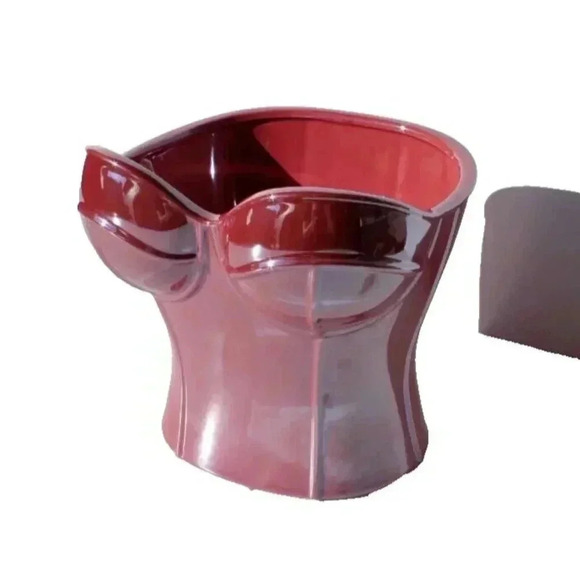 New Pink Girly Large Retro Female Corset Planter Vase Indoor / Outdoor - Picture 2 of 4